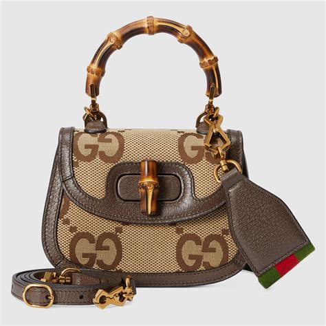 gucci bamboo 1947 jumbo gg mini bag|Gucci bamboo bag harper's.